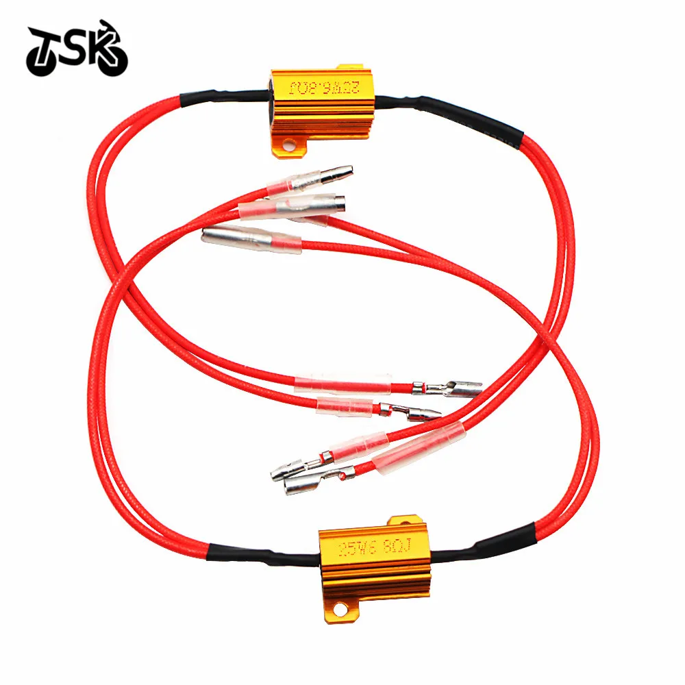 Motorcycle LED Turn Signal Lamp Reverse Brake Resistance Automobile And Tail Light 12v 25w 8ωj Load Resistors Accessories
Motorcycle LED Turn Signal Lamp Reverse Brake Resistance Automobile And Tail Light 12v 25w 8ωj Load Resistors Accessories