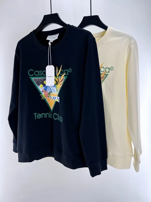 New Casablanca Reverse Triangle Tennis Club Print Sweatshirts Men Women Casual Fashion High Street O-Neck Hoodie Streetwear
New Casablanca Reverse Triangle Tennis Club Print Sweatshirts Men Women Casual Fashion High Street O-Neck Hoodie Streetwear