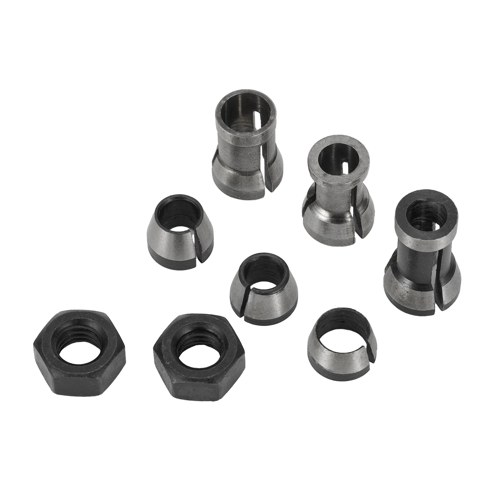 8PCS Collets 6.35mm 8mm 6mm Collet Chuck Engraving Trimming Machine Electric Router Milling Cutter Tools Accessories
8PCS Collets 6.35mm 8mm 6mm Collet Chuck Engraving Trimming Machine Electric Router Milling Cutter Tools Accessories