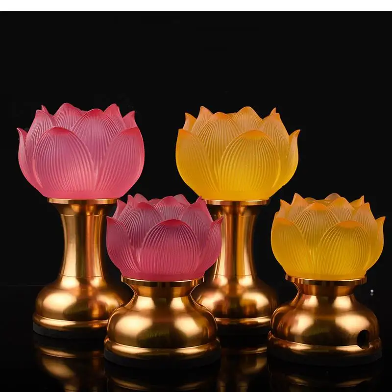 Charge Plug In Coloured Glass Lotus Lamp LED Buddha Lamp God of Wealth Lamp Temple Pray Household Crystal Ever Burning Lamp
Charge Plug In Coloured Glass Lotus Lamp LED Buddha Lamp God of Wealth Lamp Temple Pray Household Crystal Ever Burning Lamp