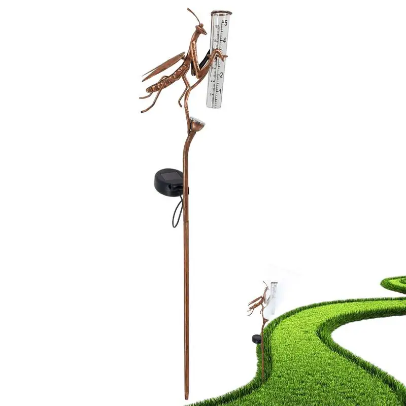 Декоративные дождемеры 2 в 1, уличный фонарь на солнечной батарее, в форме мантиса
Декоративные дождемеры 2 в 1, уличный фонарь на солнечной батарее, в форме мантиса