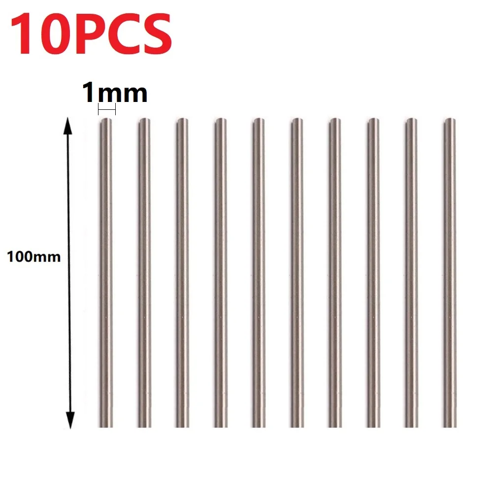 

10PCS Tungsten Steel Carbide Rods With Straight Shank Metric Lathe Tools Impact Resistance Round Abrasive Rods 100mm
