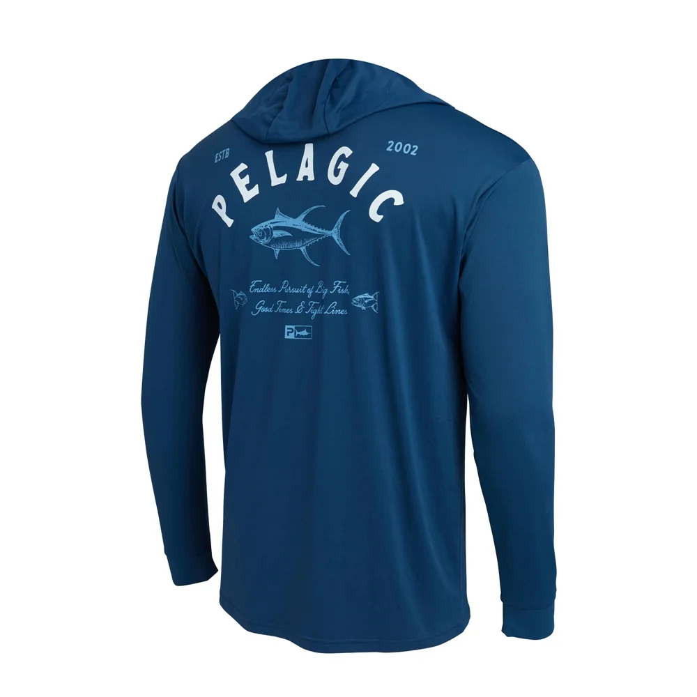 Pelagic Gear Men's Long Sleeve Fishing Hooded Shirts High Performance Clothing UPF 50+ Quick Dry Breathable Fishing Hoodie Tops
Pelagic Gear Men's Long Sleeve Fishing Hooded Shirts High Performance Clothing UPF 50+ Quick Dry Breathable Fishing Hoodie Tops