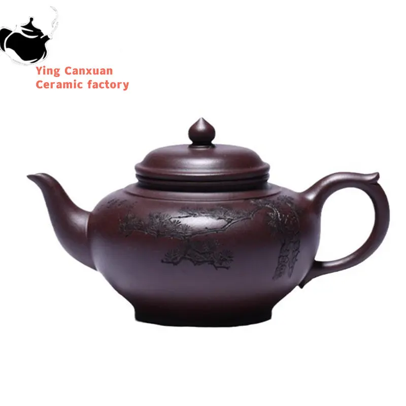

280ml Authentic Yixing Purple Clay Teapots Raw Ore Zhu Mud Household Tea Pot Handmade Zisha Beauty Kettle Chinese Tea Set Gifts