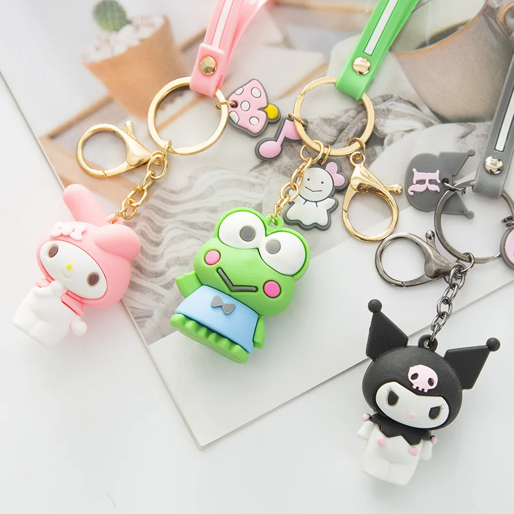 Sanrioed Hellokittys Mymelody Kuromi BadBadtz-maru KEROPPI Purin милый мультяшный брелок из ПВХ брелок для ключей подвеска
Sanrioed Hellokittys Mymelody Kuromi BadBadtz-maru KEROPPI Purin милый мультяшный брелок из ПВХ брелок для ключей подвеска