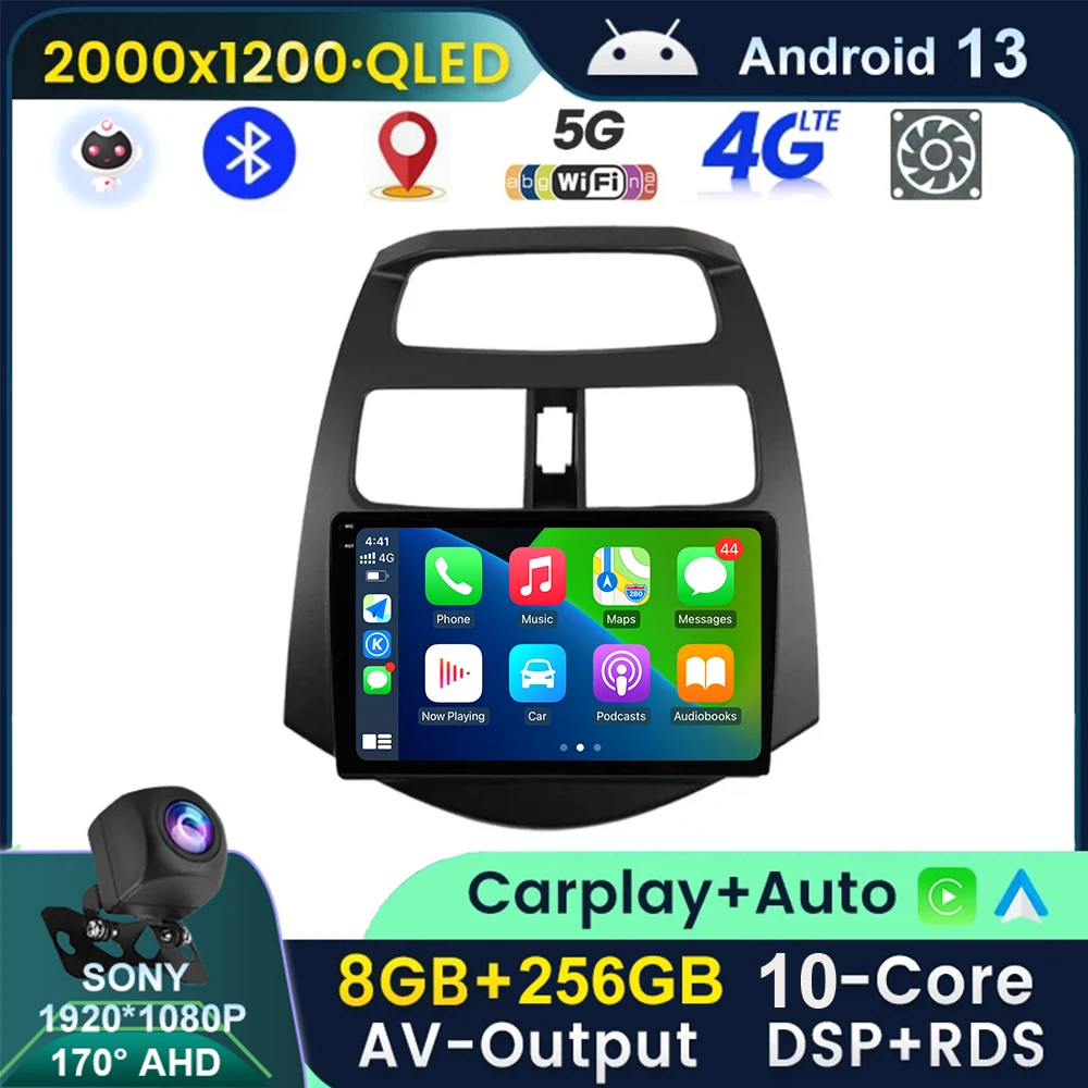 Автомобильный радиоприемник 8 ядер 8G + 256G Android 13 для Chevrolet Spark Beat Matiz креативный 2010 - 2014 навигатор GPS мультимедийный видеоплеер
Автомобильный радиоприемник 8 ядер 8G + 256G Android 13 для Chevrolet Spark Beat Matiz креативный 2010 - 2014 навигатор GPS мультимедийный видеоплеер