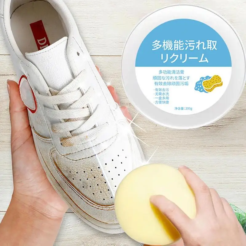 1pc White Shoes Cleaning Cream Shoe Cleaner Agent Stains Remover Shoes Whitening All Purpose Clean Pasty Stain Cleaner With Wipe
1pc White Shoes Cleaning Cream Shoe Cleaner Agent Stains Remover Shoes Whitening All Purpose Clean Pasty Stain Cleaner With Wipe