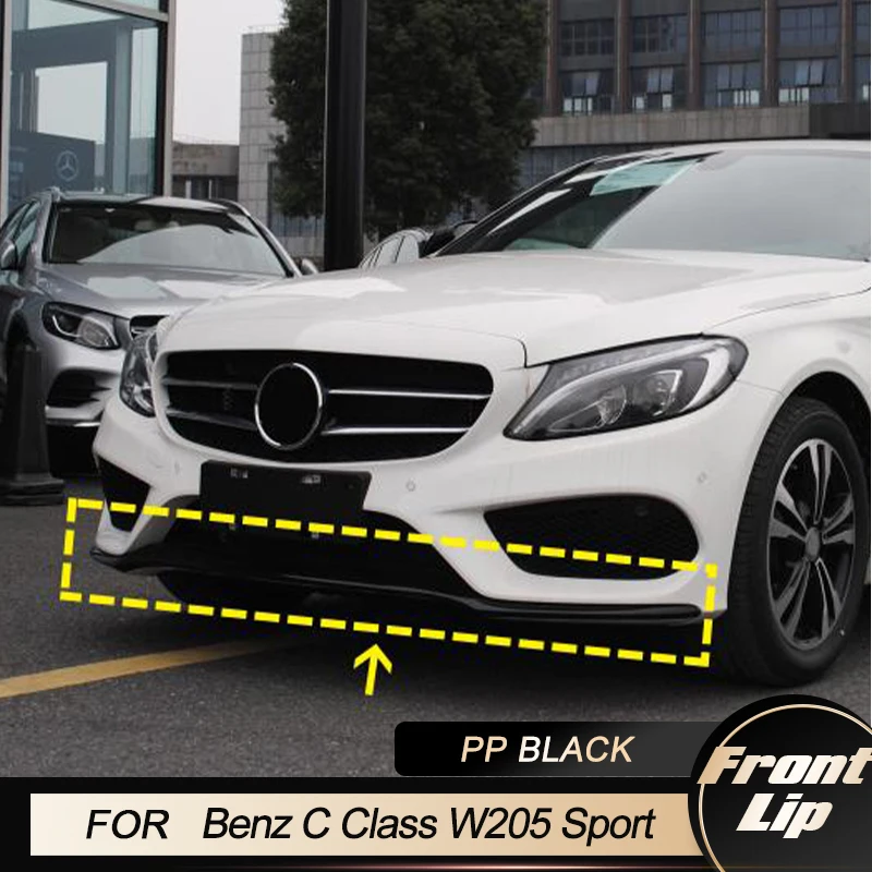 Front Bumper Lip Spoiler Splitters for Mercedes-Benz C Class W205 C180 C200 C300 Sport 2015-2018 PP Gloss Black Front Lip Apron
Front Bumper Lip Spoiler Splitters for Mercedes-Benz C Class W205 C180 C200 C300 Sport 2015-2018 PP Gloss Black Front Lip Apron