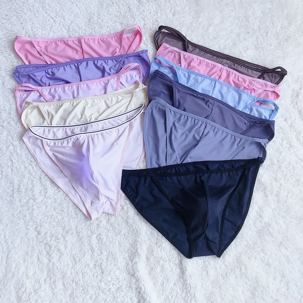 Sexy Gay Men Underwear Ice Silk Sheer Bulge Pouch Bikini Briefs Thongs U Convex For Man Low Waist Quick Dry Underpants 2022
Sexy Gay Men Underwear Ice Silk Sheer Bulge Pouch Bikini Briefs Thongs U Convex For Man Low Waist Quick Dry Underpants 2022