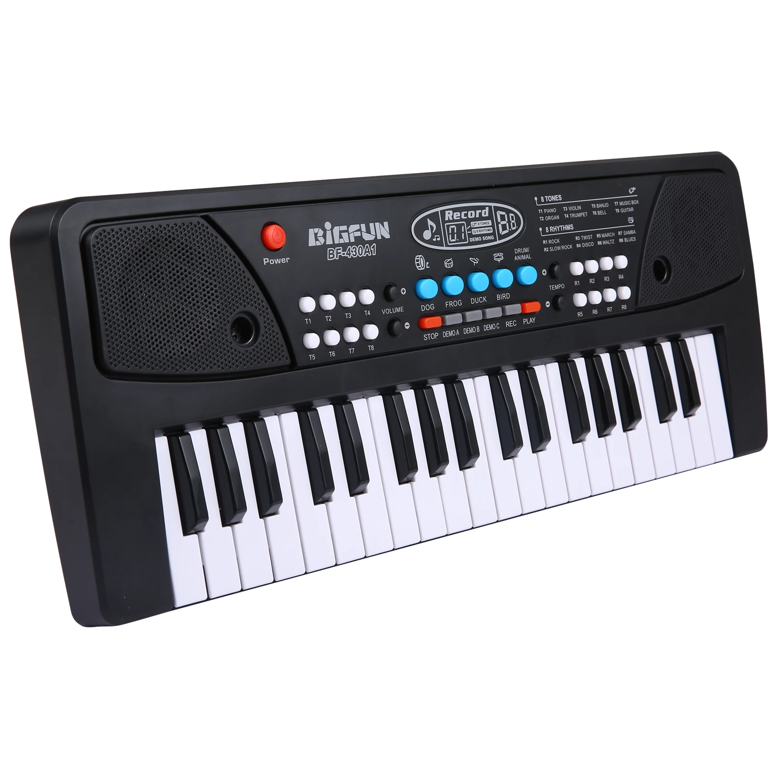 BIGFUN 37 Keys USB Electronic Organ Kids Electric Piano with Microphone Black Digital Music Electronic Keyboard
BIGFUN 37 Keys USB Electronic Organ Kids Electric Piano with Microphone Black Digital Music Electronic Keyboard