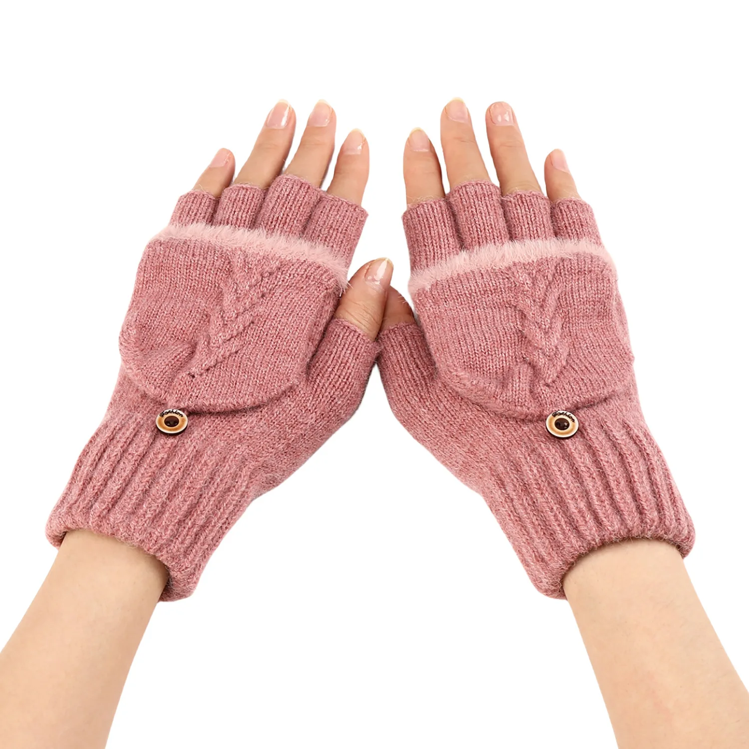 Flip Brim Autumn and Winter New Short Woolen Open Finger Gloves for Women's Warmth and Fashion Knitted Half Finger Sleeves
Flip Brim Autumn and Winter New Short Woolen Open Finger Gloves for Women's Warmth and Fashion Knitted Half Finger Sleeves