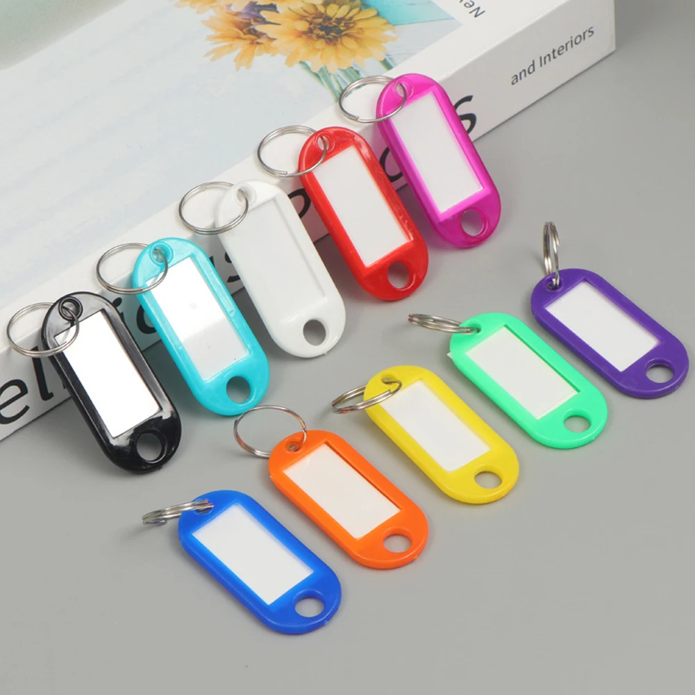 50pcs Colorful Plastic Keychain Key Tags Label Numbered Name Baggage Tag Office Stationery ID Label Name Tags With Split Ring
50pcs Colorful Plastic Keychain Key Tags Label Numbered Name Baggage Tag Office Stationery ID Label Name Tags With Split Ring