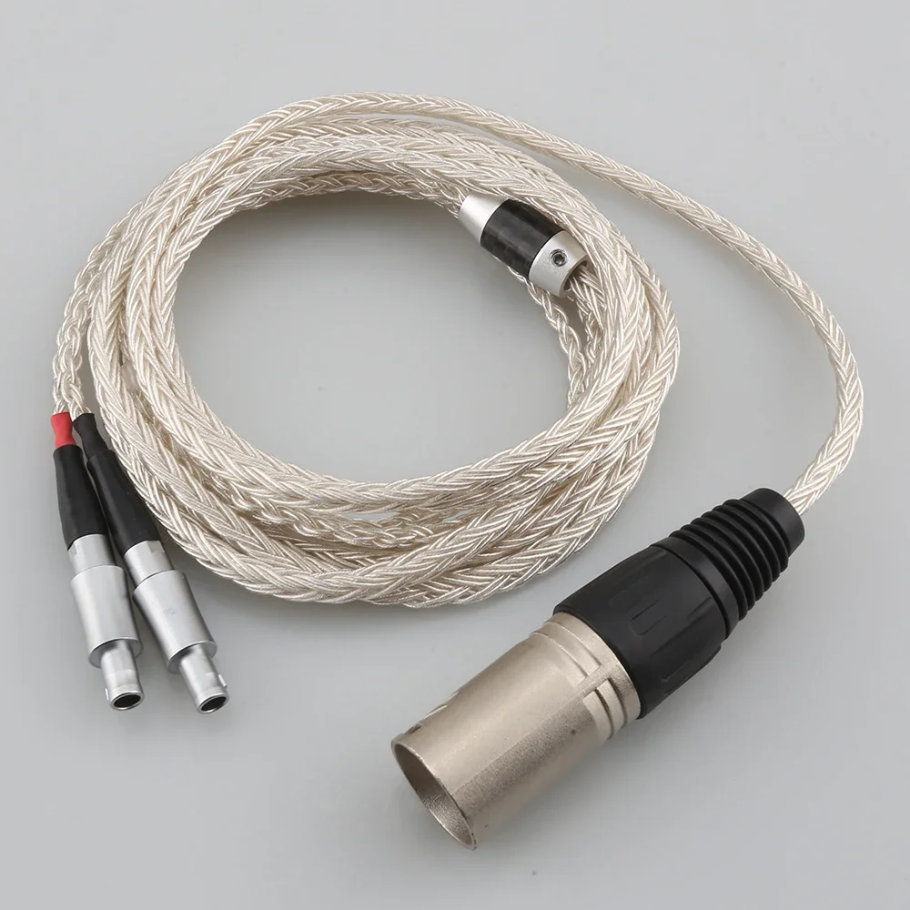 

XLR сбалансированный 16-ядерный OCC посеребренный кабель для наушников Sennheiser HD800 HD800s HD820s HD820 Enigma акустика Dharma D1000