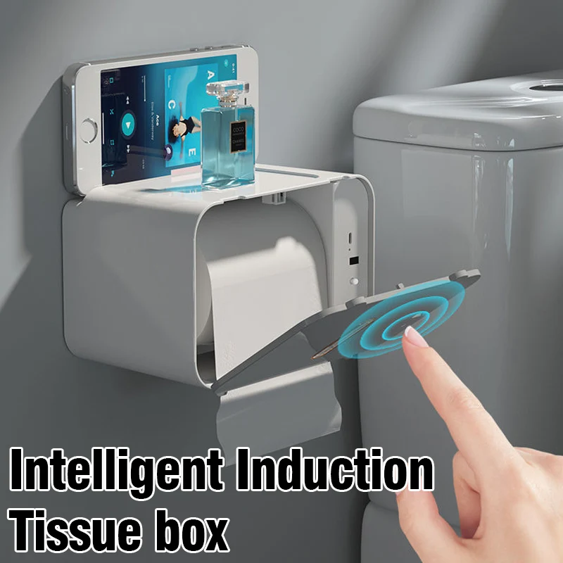 Induction Toilet Paper Holder Shelf Automatic Paper Out Wc Paper Rack Wall-Mounted Toilet Dispenser Tissue Hanger Accessories
Induction Toilet Paper Holder Shelf Automatic Paper Out Wc Paper Rack Wall-Mounted Toilet Dispenser Tissue Hanger Accessories