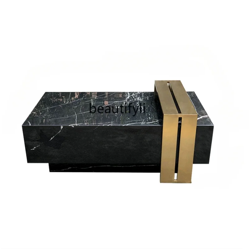 Marble Coffee Table Living Room Large Apartment Stainless Steel Tea Table Villa Light Luxury Square Tea Table
Marble Coffee Table Living Room Large Apartment Stainless Steel Tea Table Villa Light Luxury Square Tea Table