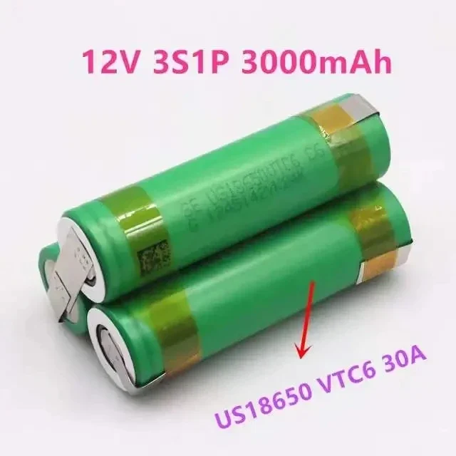 Free shipping12V 18650 VTC6 battery 3000mAh 30amps for 12.6v screwdriver battery weld soldering strip 3S1P 12.6v battery pack
Free shipping12V 18650 VTC6 battery 3000mAh 30amps for 12.6v screwdriver battery weld soldering strip 3S1P 12.6v battery pack