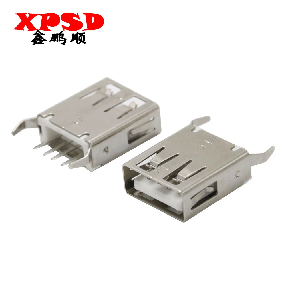 10PCS USB A female seat 180 degree 13.7 curved foot USB-AF vertical two-pin USB socket flat connector
10PCS USB A female seat 180 degree 13.7 curved foot USB-AF vertical two-pin USB socket flat connector