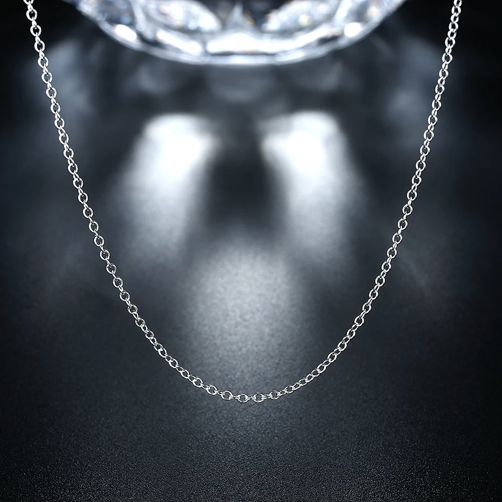 10PCS fashion 925 Sterling silver 1MM circle chain necklace for women party wedding accessories jewelry gifts
10PCS fashion 925 Sterling silver 1MM circle chain necklace for women party wedding accessories jewelry gifts