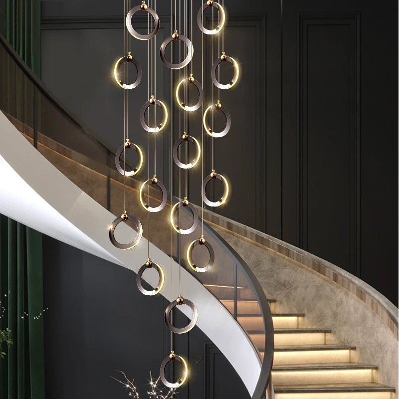2022 New LED Aluminum Chandelier,For Villa Spiral Staircase Living Room Decorative Lamp Modern Personality Indoor Large Lighting 
2022 New LED Aluminum Chandelier,For Villa Spiral Staircase Living Room Decorative Lamp Modern Personality Indoor Large Lighting