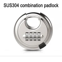 4-digit Combination Lock Combination Disk Padlock Anti-theft Combination Lock Sus304 Waterproof And Rustproof
4-digit Combination Lock Combination Disk Padlock Anti-theft Combination Lock Sus304 Waterproof And Rustproof