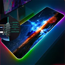 Starry Sky Aurora Landscapen RGB Large Mouse Pad Laptop Gaming Mouse Pad Anti-slip Gamer Office Deskmat for 4USB-HUB Mousepad
Starry Sky Aurora Landscapen RGB Large Mouse Pad Laptop Gaming Mouse Pad Anti-slip Gamer Office Deskmat for 4USB-HUB Mousepad