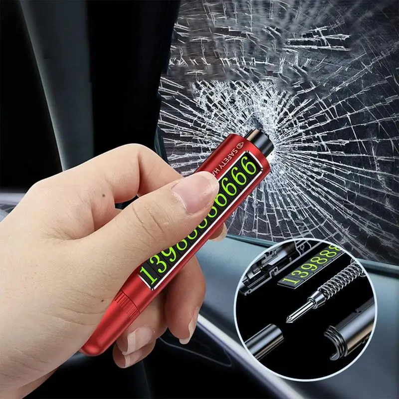

3-in-1 Car Safety Hammer Auto Emergency Glass Window Breaker Belt Cutter Life Saving Survival Kit and Escape Car Emergency Tool