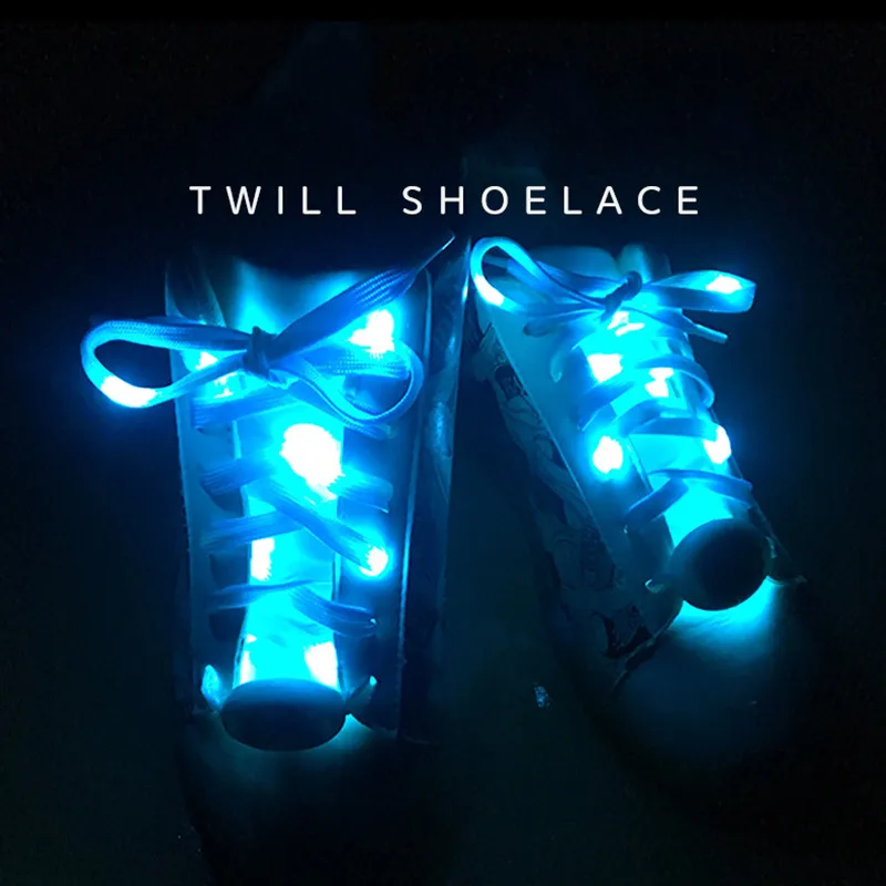 

New LED Lighted Sport Flat Shoe Laces Glow Strings Round Flash Light Shoelaces For Shoes Sneakers Accesories Party Decor