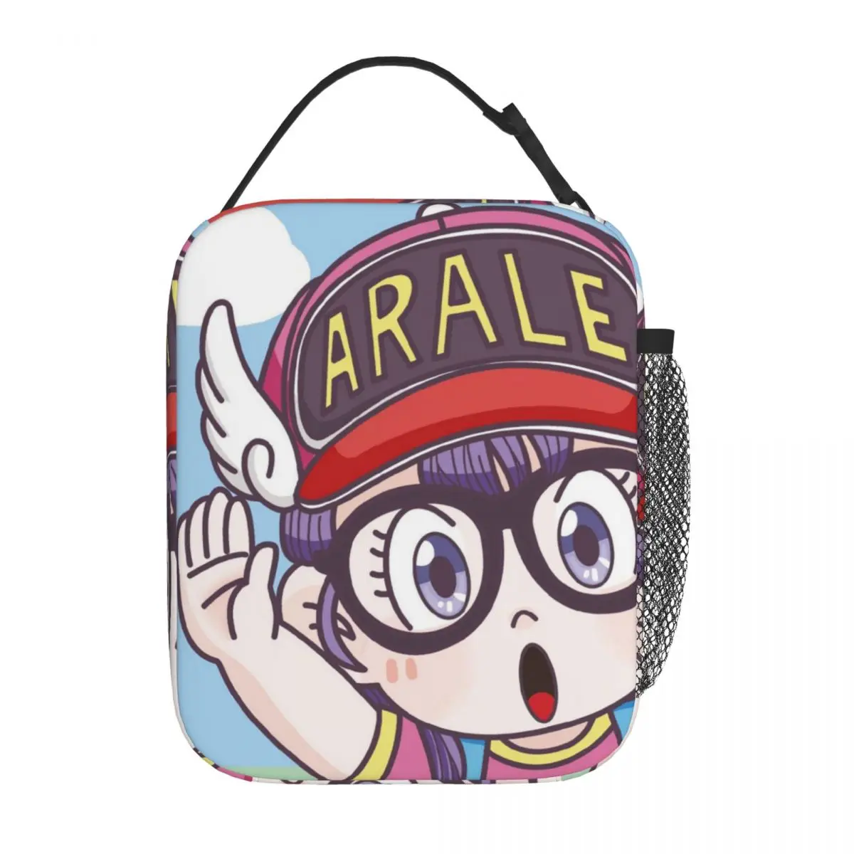 Изолированная обеденная сумка Dr.Slump Arale, портативный аниме ланч-контейнер, Термосумка, тоут, Ланч-бокс для работы, путешествий, для мужчин и женщин 
Изолированная обеденная сумка Dr.Slump Arale, портативный аниме ланч-контейнер, Термосумка, тоут, Ланч-бокс для работы, путешествий, для мужчин и женщин