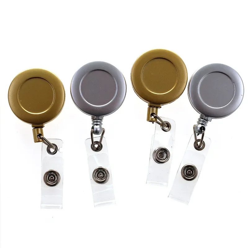 Gold Silver Badge Reels ABS Plastic Retractable Card Clips for Nurse Staff Badge Holder Reels Clips for Pass Work Card ID Tag
Gold Silver Badge Reels ABS Plastic Retractable Card Clips for Nurse Staff Badge Holder Reels Clips for Pass Work Card ID Tag