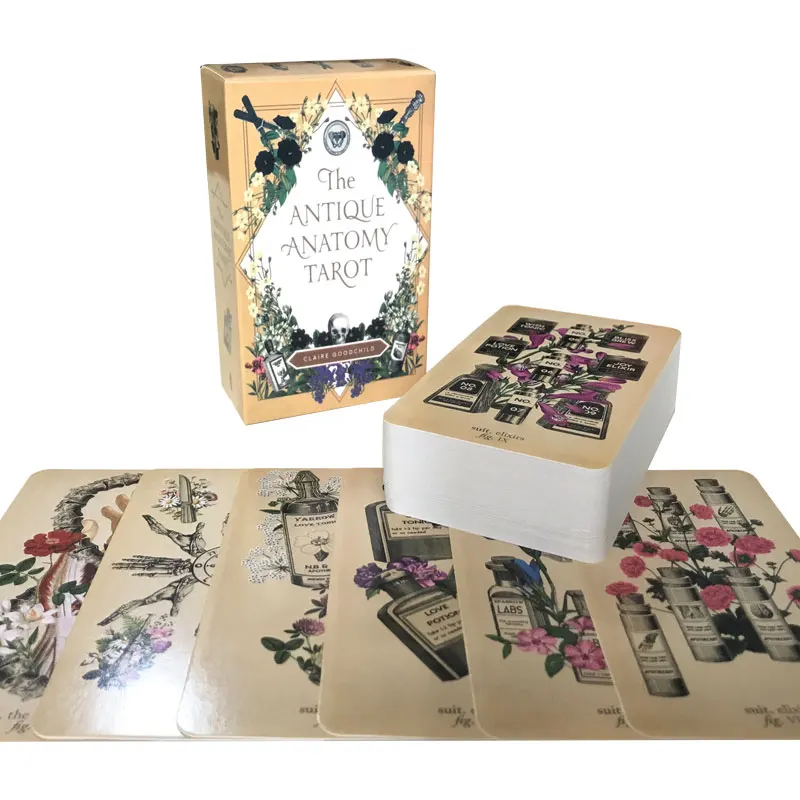 

Hot sales The Antique Anatomy Tarot Oracle Card Fate Divination Prophecy Card Family Party Game Tarot 78 Card Deck PDF Guide