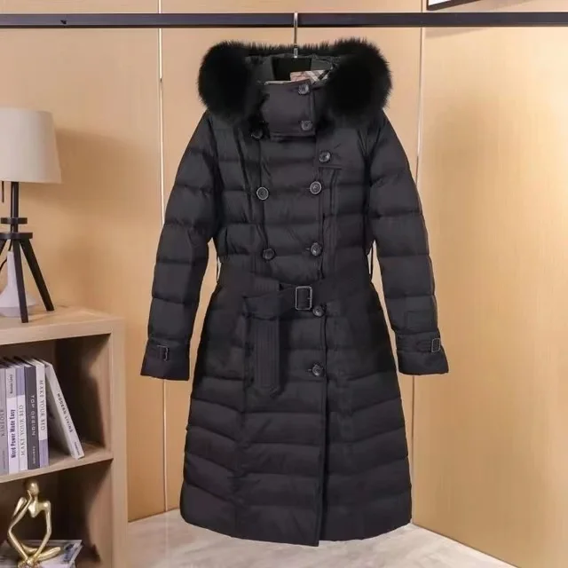 41 new real fox fur collar double breasted windbreaker goose down down jacket women's medium and long slim
41 new real fox fur collar double breasted windbreaker goose down down jacket women's medium and long slim