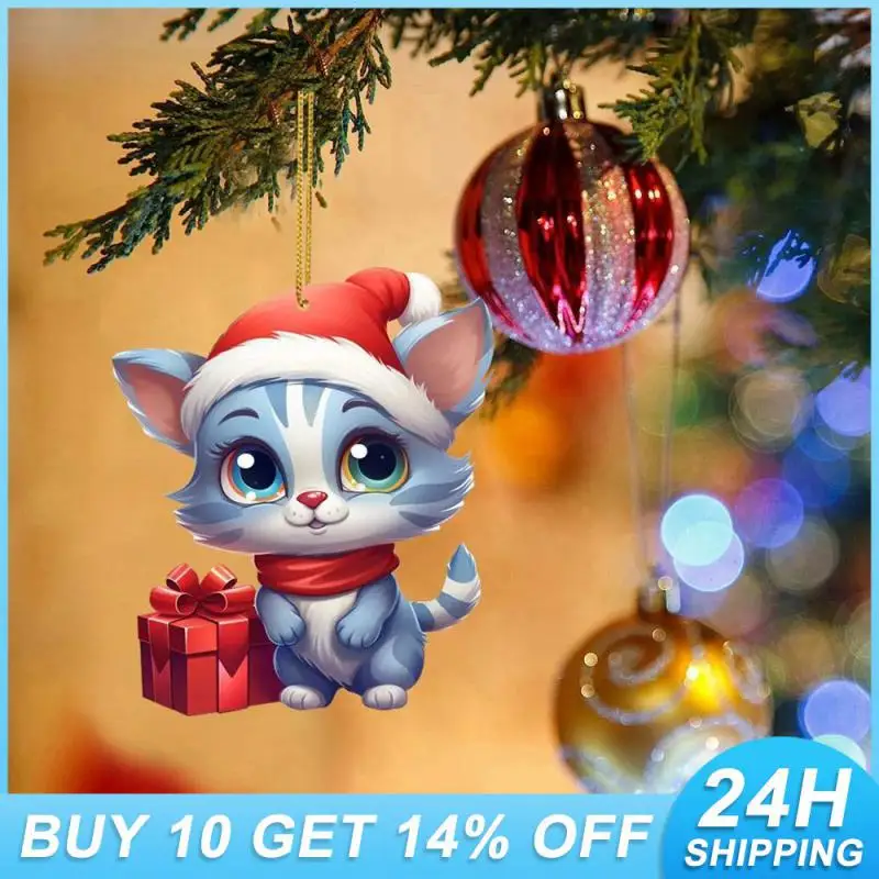 

Cartoon Ornaments Simple And Stylish Durable Holiday Decorations Christmas Cat Ornament The Effect Is Obvious Concise Convenient