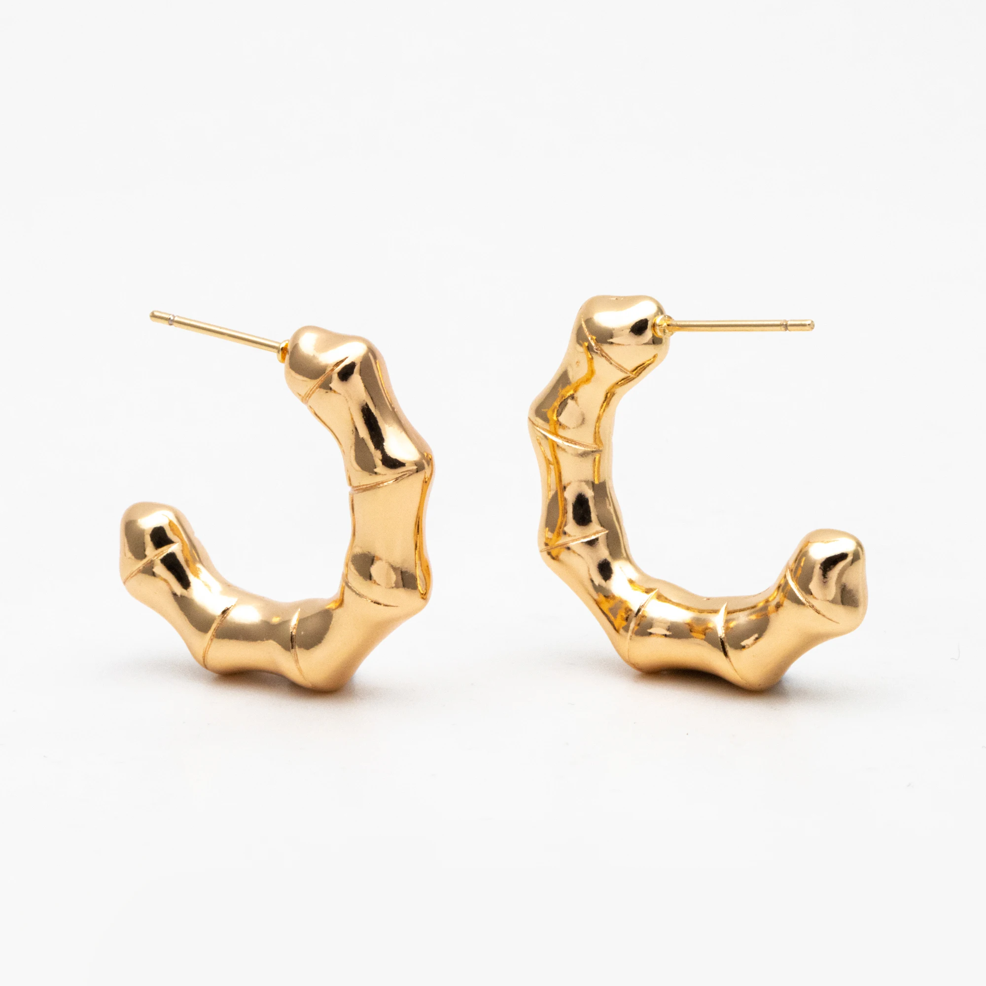 4pcs Gold Bamboo Earrings, Round Earring Hooks, Circle Hoop Earrings For Jewelry Making Diy Accessories (GB-4266)
4pcs Gold Bamboo Earrings, Round Earring Hooks, Circle Hoop Earrings For Jewelry Making Diy Accessories (GB-4266)