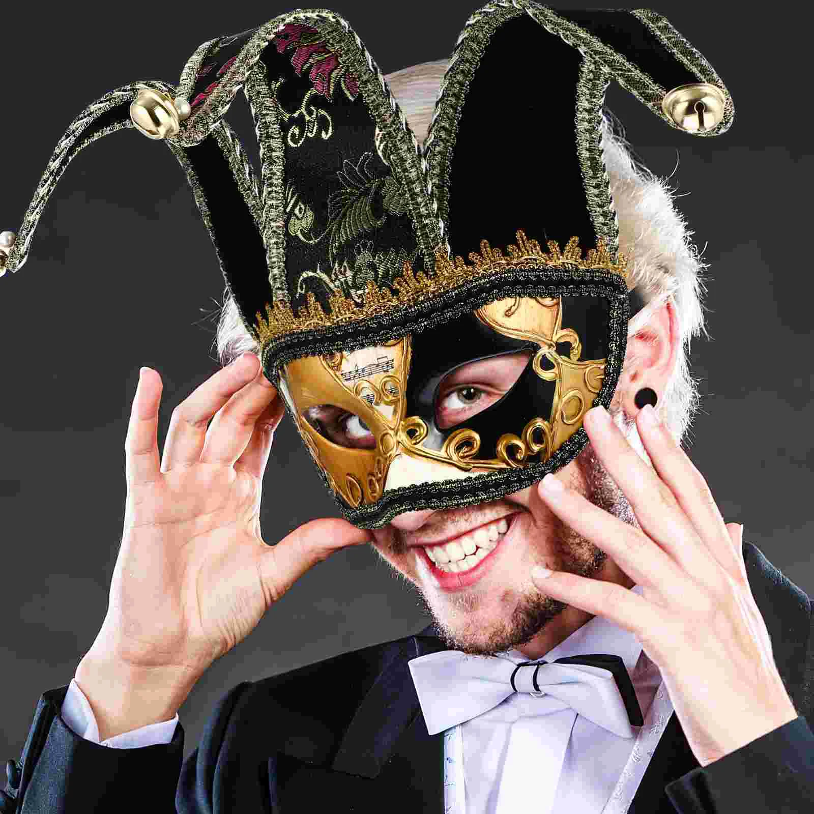 

Venetian Style Mask Masquerade Party Mask Halloween Carnival Mask Fancy Dress Ball Dress Up Mask Carnival Men'S Venice Mask