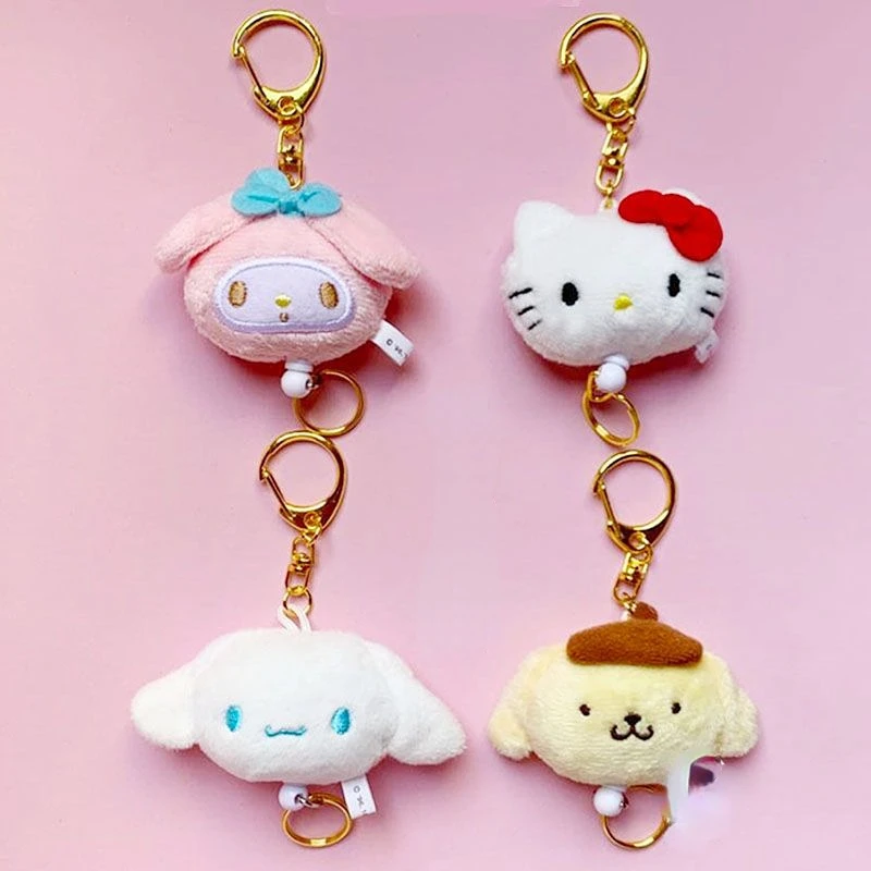 Sanrio Anime Cartoon Cute Melody KT Cat Cinnamon Roll Pudding Dog Plush Telescopic Keychain Ring Pendant Decoration School Bag
Sanrio Anime Cartoon Cute Melody KT Cat Cinnamon Roll Pudding Dog Plush Telescopic Keychain Ring Pendant Decoration School Bag