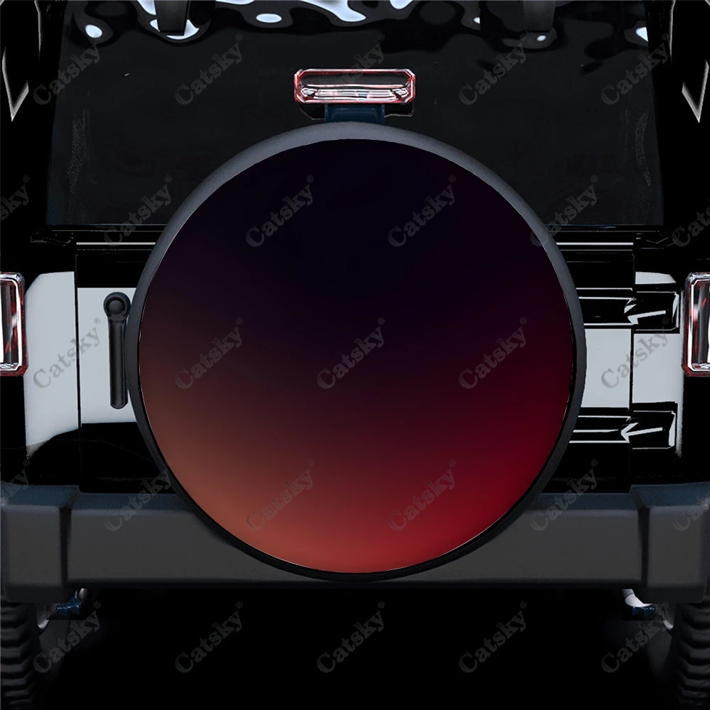 

Custom Gradient Red Car Accessories Spare Tire Cover Waterproof Wheel Auto Decoration Protect for Truck SUV Trailer 14-17inch