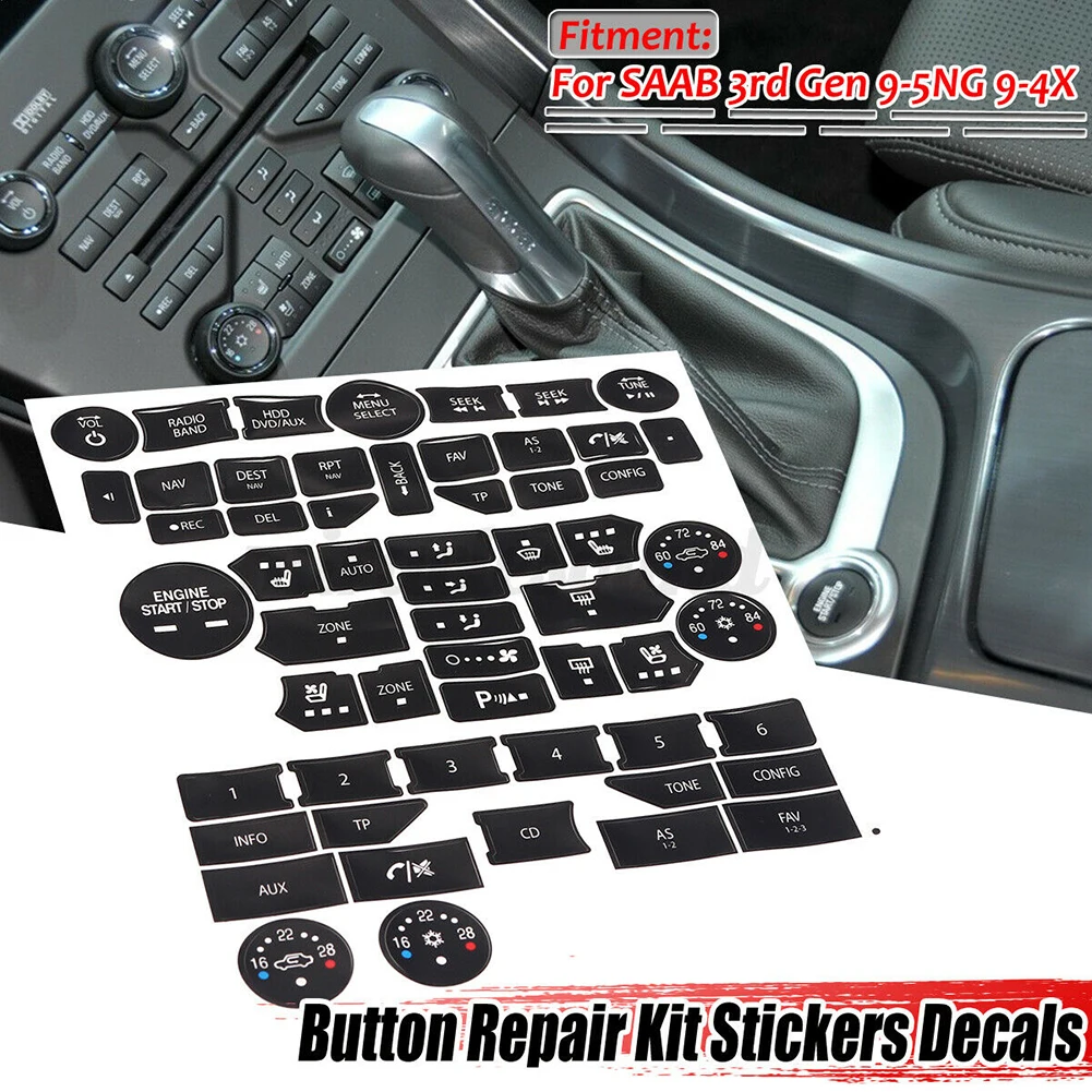 New Practical Button Repair Sticker Button Sticker Surface Repair 1 Pc Climate Control For SAAB Gen 3 9-5NG 9-4X
New Practical Button Repair Sticker Button Sticker Surface Repair 1 Pc Climate Control For SAAB Gen 3 9-5NG 9-4X
