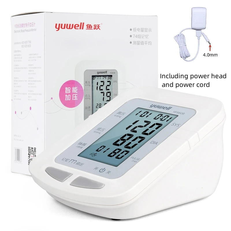 Цифровой тонометр YUWELL YE660B, прибор для измерения артериального давления 
Цифровой тонометр YUWELL YE660B, прибор для измерения артериального давления
