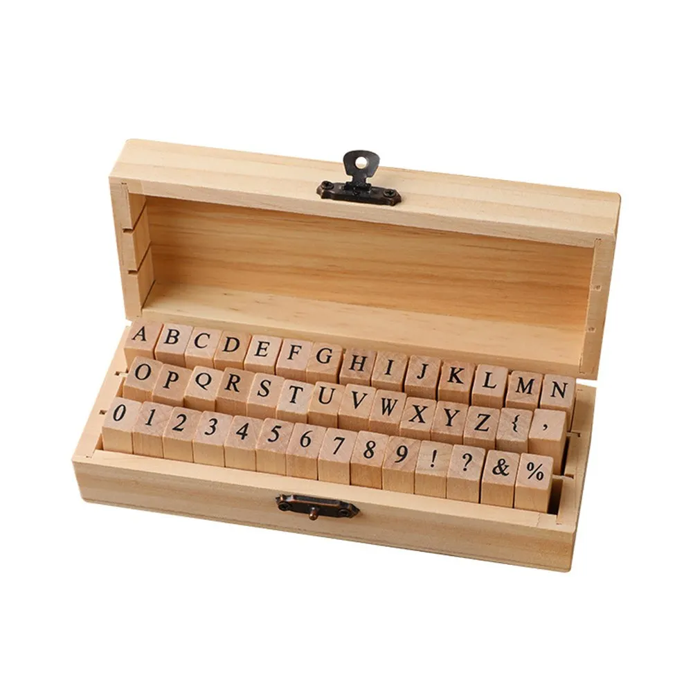 42 Pcs/Set Vintage Wooden Rubber Alphabet Stamps With Black Ink Pad Diy Planner Scrapbook Craft Letter Number Symbol Stamp Gifts
42 Pcs/Set Vintage Wooden Rubber Alphabet Stamps With Black Ink Pad Diy Planner Scrapbook Craft Letter Number Symbol Stamp Gifts