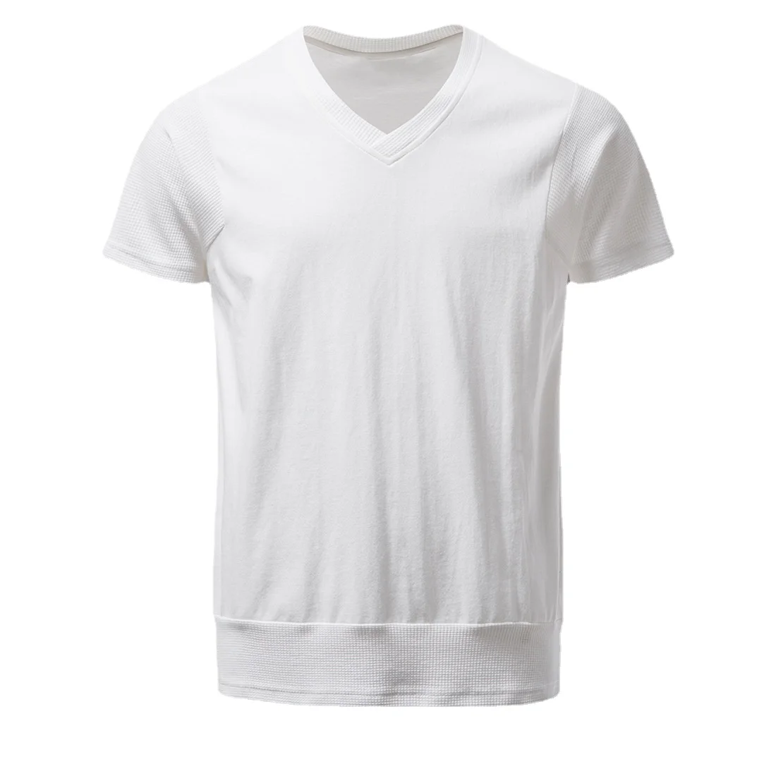 Yt563 Men Clothing Dark Harbor Style Pure Cotton Loose V-neck Short Sleeve T-Shirt Large Men Solid Color Heart Neck Shirt
Yt563 Men Clothing Dark Harbor Style Pure Cotton Loose V-neck Short Sleeve T-Shirt Large Men Solid Color Heart Neck Shirt