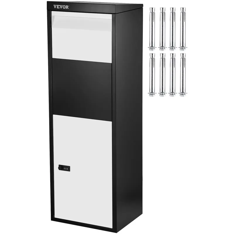Package Delivery Box, 14'' x 11.3'' x 42'', Galvanized Steel Parcel Mail Drop Box w/ Code Lock & Mounting Hardware
Package Delivery Box, 14'' x 11.3'' x 42'', Galvanized Steel Parcel Mail Drop Box w/ Code Lock & Mounting Hardware