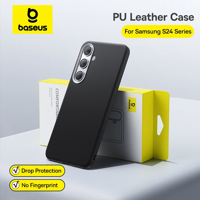 Bas192.- Étui de téléphone en cuir PU pour Samsung Galaxy S24 Ultra Plus, housse de luxe 1