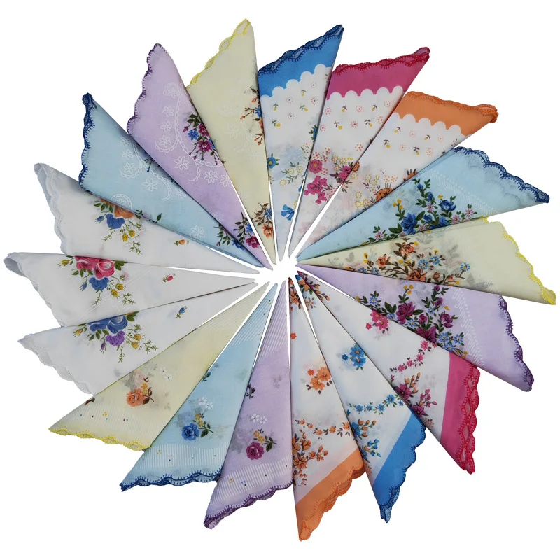 8pcs/ot Cotton Handkerchief White Bottom Refreshing Ladies Handkerchief Small Floral Crescent Edge Casual Chest Scarf
8pcs/ot Cotton Handkerchief White Bottom Refreshing Ladies Handkerchief Small Floral Crescent Edge Casual Chest Scarf