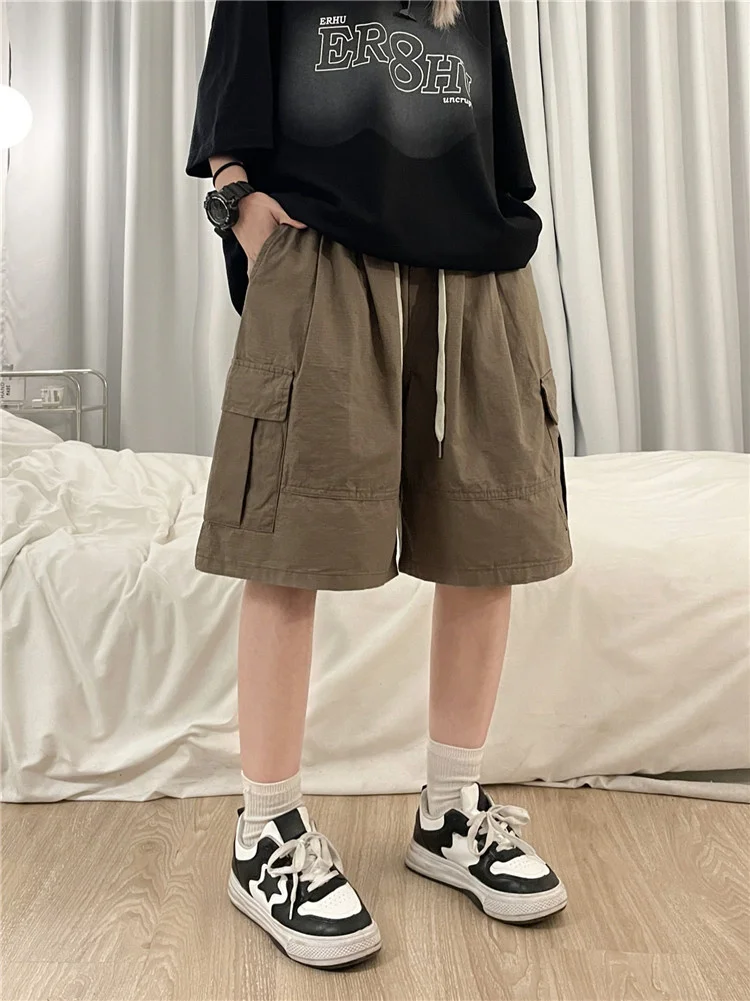 Summer Vintage Women Fifth Pants Japanese Y2K Style Shorts Wide Leg Straight Cargo Streetwear Loose Casual Trousers Men XL
Summer Vintage Women Fifth Pants Japanese Y2K Style Shorts Wide Leg Straight Cargo Streetwear Loose Casual Trousers Men XL