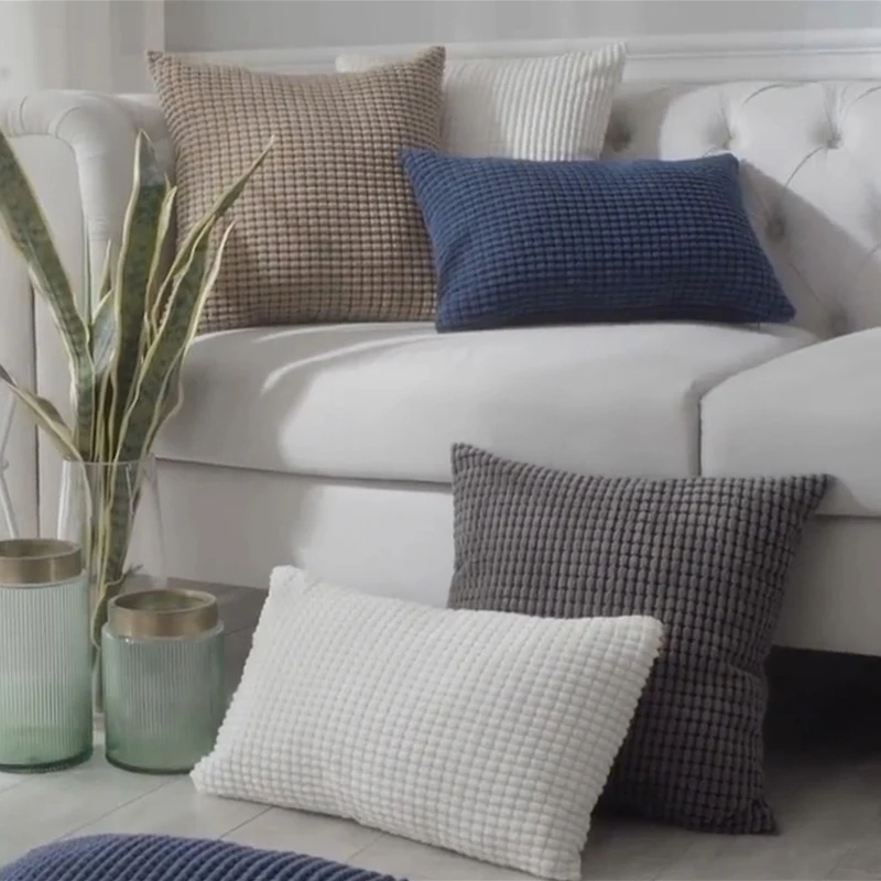 Solid Dyed Big Corn Stripe Velvet Pillowcase Cozy Corduroy Decorative Throw Pillows Cover Sofa Seats Ultra Soft Cushion Covers
Solid Dyed Big Corn Stripe Velvet Pillowcase Cozy Corduroy Decorative Throw Pillows Cover Sofa Seats Ultra Soft Cushion Covers