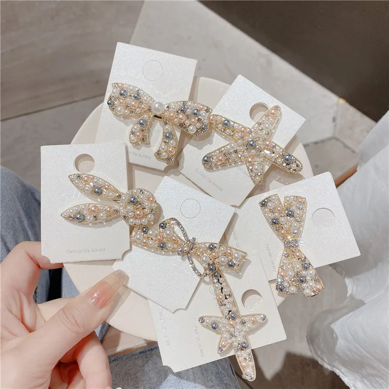 Two-color Pearl Rhinestone Side Clip Temperament Simple Bow Small Broken Hairpin Small Delicate Side Summer Back Clip
Two-color Pearl Rhinestone Side Clip Temperament Simple Bow Small Broken Hairpin Small Delicate Side Summer Back Clip