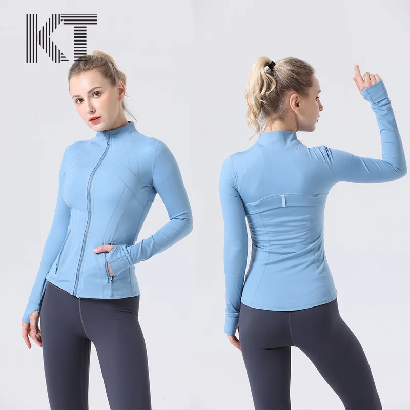 KT Women Sports Jacket Fiess Yoga Long Sleeved Top Zippered Training Running Cycling T-shirt Gym Outdoor Tight Fitting Clothes
KT Women Sports Jacket Fiess Yoga Long Sleeved Top Zippered Training Running Cycling T-shirt Gym Outdoor Tight Fitting Clothes