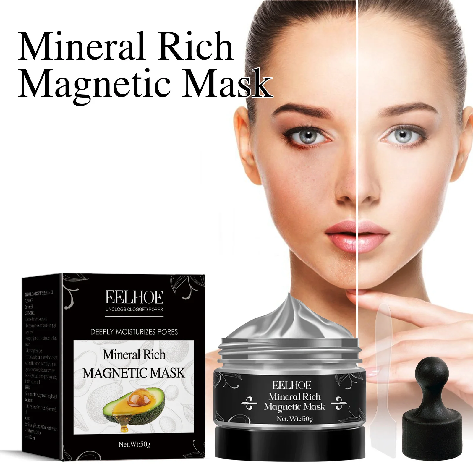 50G Eelhoe Mint Julep Mask Cleaning Blackhead Acne Desalting Pimple Firming Pore Oil Control Daub-Type Facial Mask Cosmetics
50G Eelhoe Mint Julep Mask Cleaning Blackhead Acne Desalting Pimple Firming Pore Oil Control Daub-Type Facial Mask Cosmetics