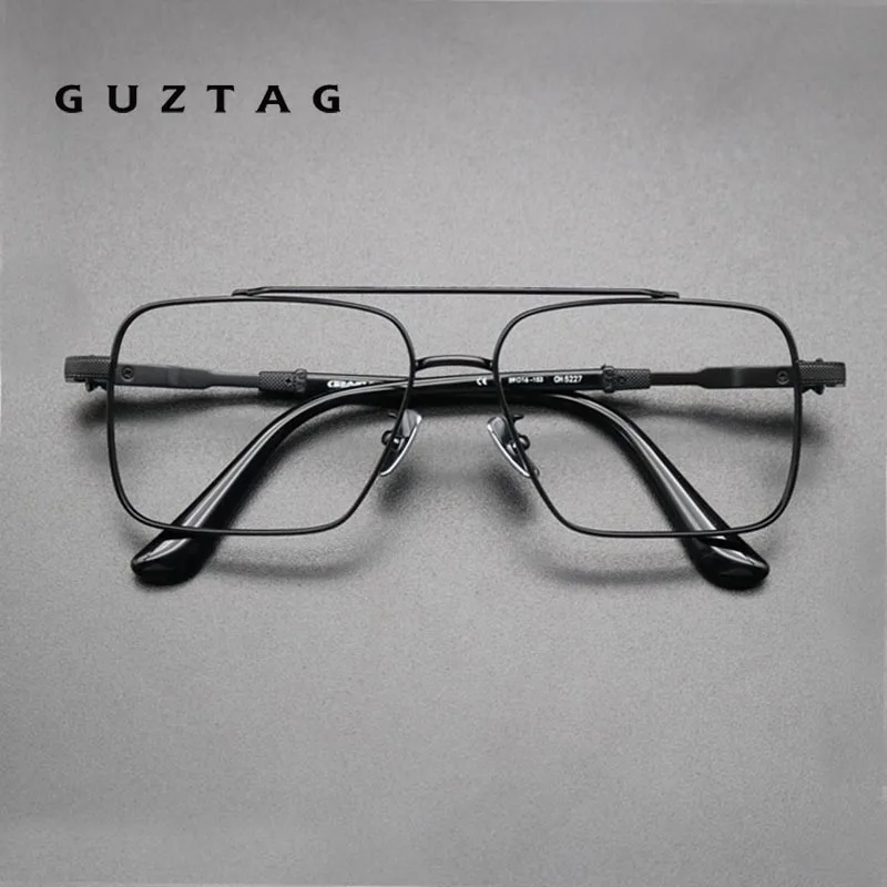 GUZTAG Clear Glasses Men Pure Titanium Retro Eyewear Frame Light Luxury Design Lightweight Casual Eyeglasses Fake Glasses 0341
GUZTAG Clear Glasses Men Pure Titanium Retro Eyewear Frame Light Luxury Design Lightweight Casual Eyeglasses Fake Glasses 0341