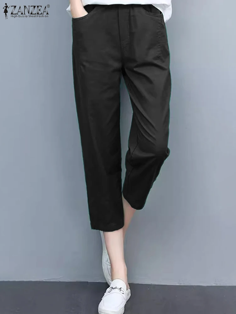 Брюки ZANZEA Женские повседневные, модные однотонные длинные брюки-карандаш в Корейском стиле, с винтажными карманами, офисные штаны
Брюки ZANZEA Женские повседневные, модные однотонные длинные брюки-карандаш в Корейском стиле, с винтажными карманами, офисные штаны